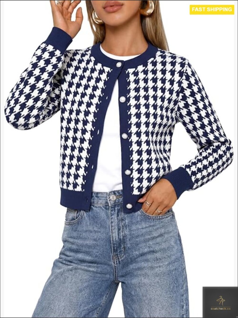 Cropped Cardigan Button Up Lightweight Cotton Knit Preppy Cardigan Sweater